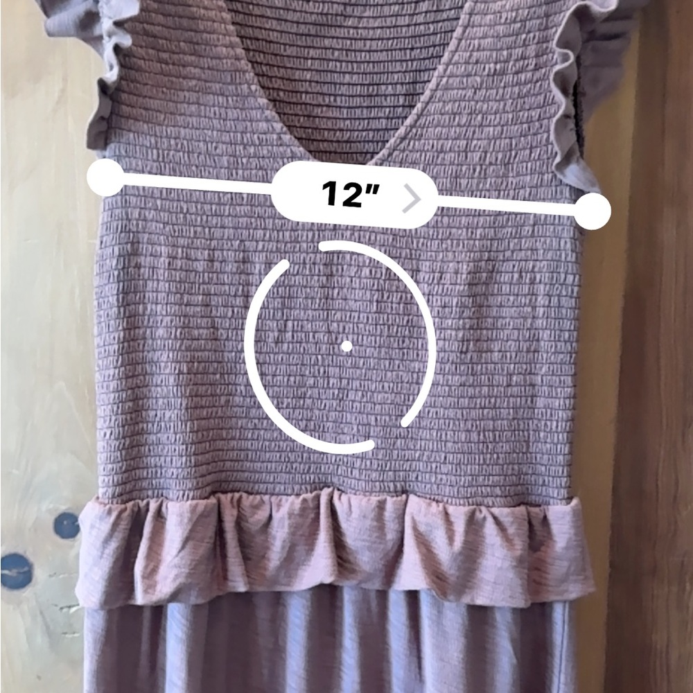 Nation LTD - Fabienne Fused Ruffle Dress in Mojave Sz:Small - Picture 14 of 14
